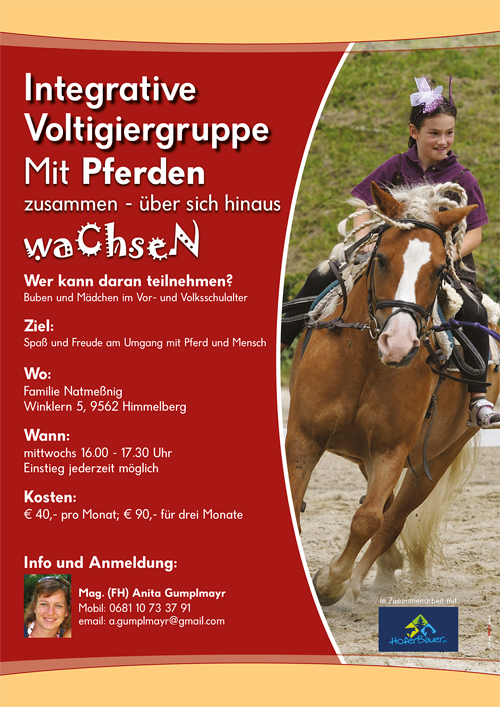 Plakat voltigieren